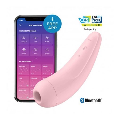Satisfyer Okostelefonról irányítható csiklóizgató - pink